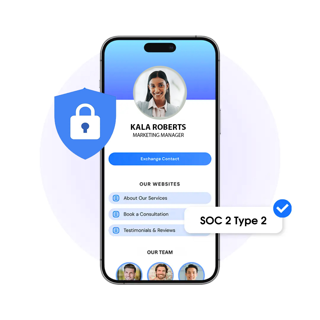 Digital Business Card Website Images - Secure digital business c